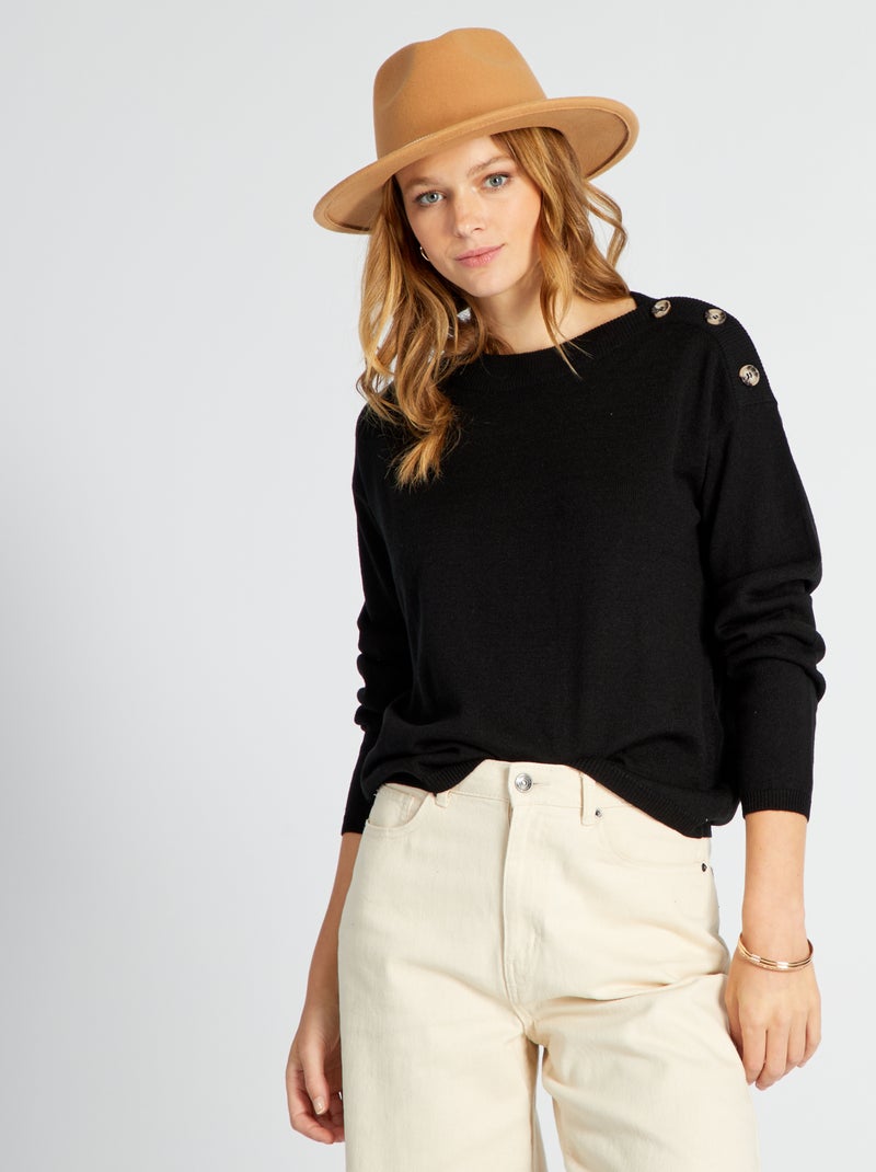 Jersey de punto suave 'JDY' negro - Kiabi