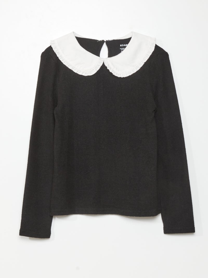 Jersey de punto suave Negro - Kiabi