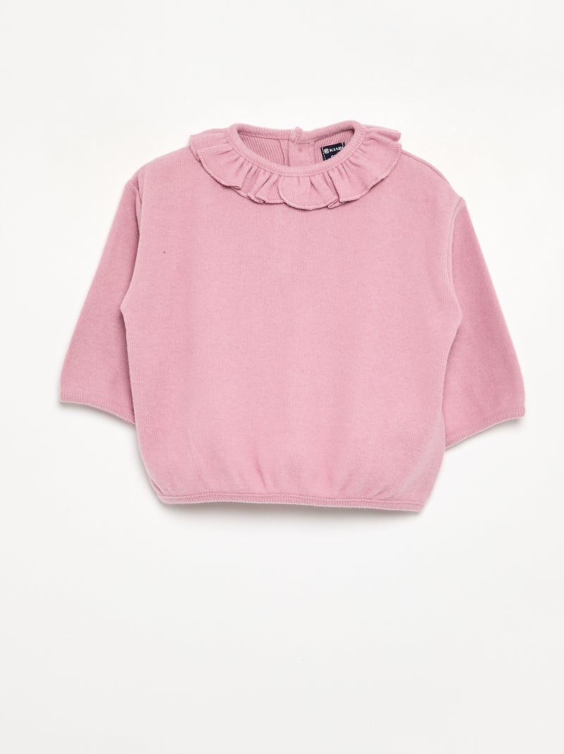 Jersey de punto suave Rosa - Kiabi