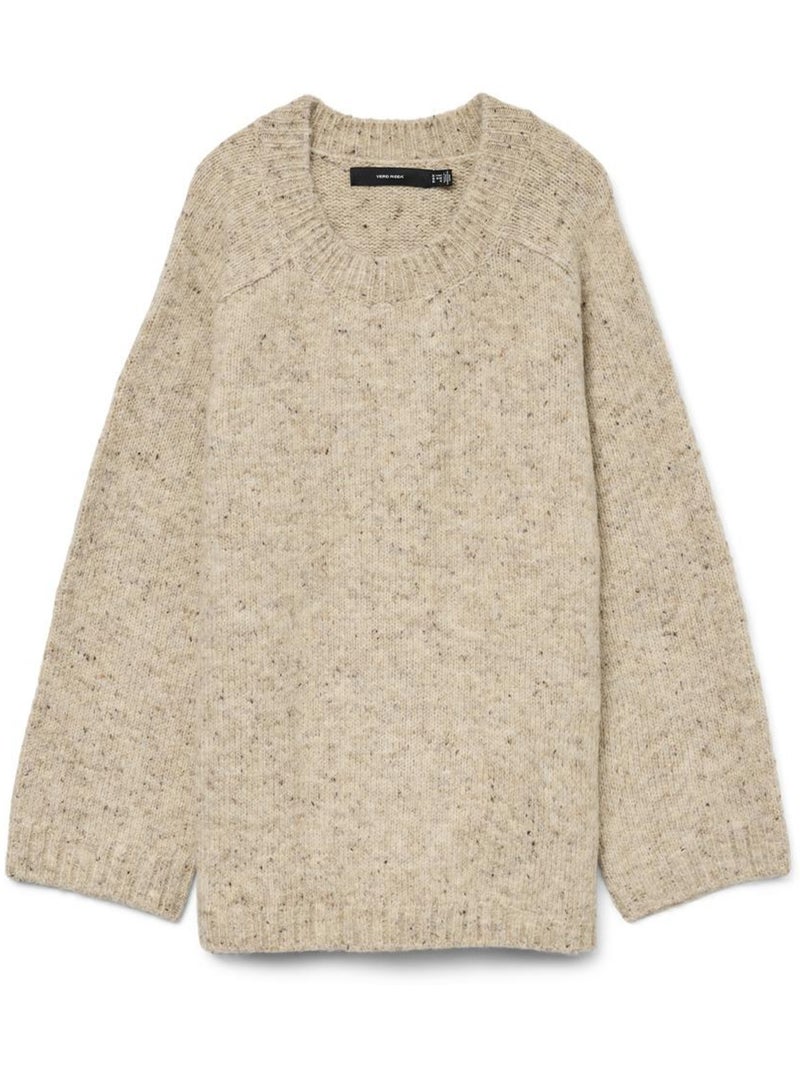 Jersey de Punto Tallas Grandes Vero Moda Curve Beige - Kiabi