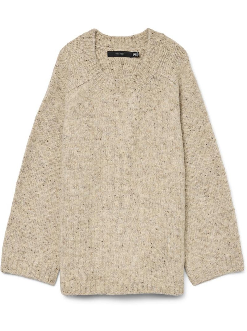 Jersey de Punto Tallas Grandes Vero Moda Curve Beige - Kiabi