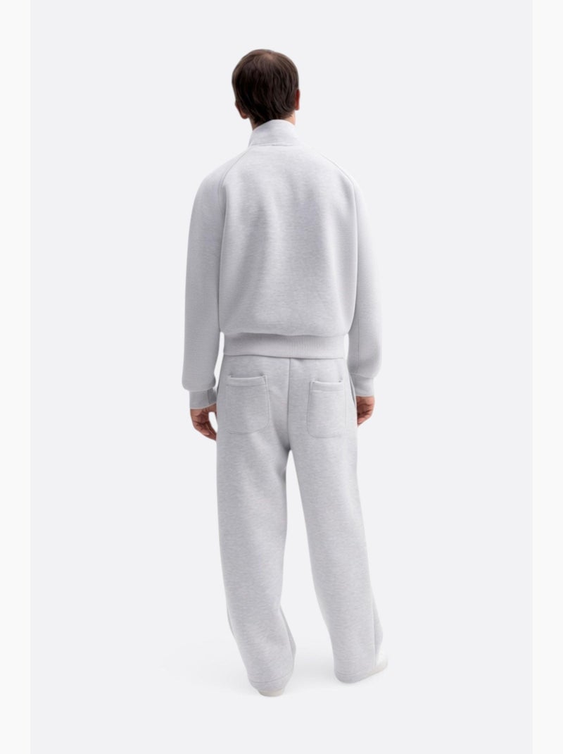 Jersey de punto tipo cárdigan con cuello con cremallera giesto Gris claro - Kiabi