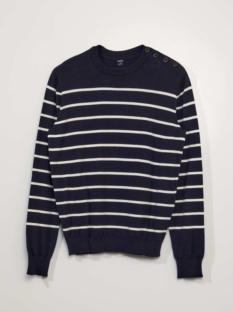 Jersey de punto tipo marinero AZUL - Kiabi