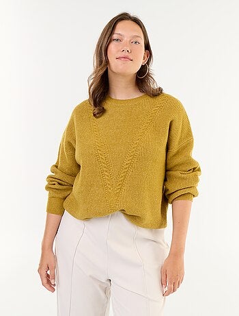 Jersey de punto trenzado