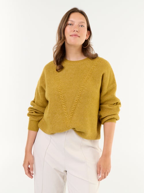 Jersey de punto trenzado - Kiabi Jersey de punto trenzado - Kiabi