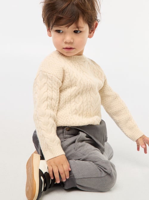 Jersey de punto trenzado - Kiabi