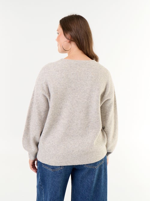 Jersey de punto trenzado - Kiabi