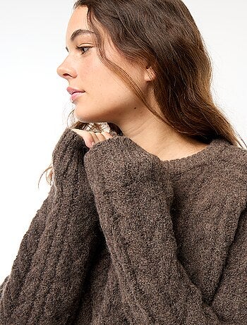 Jersey de punto trenzado