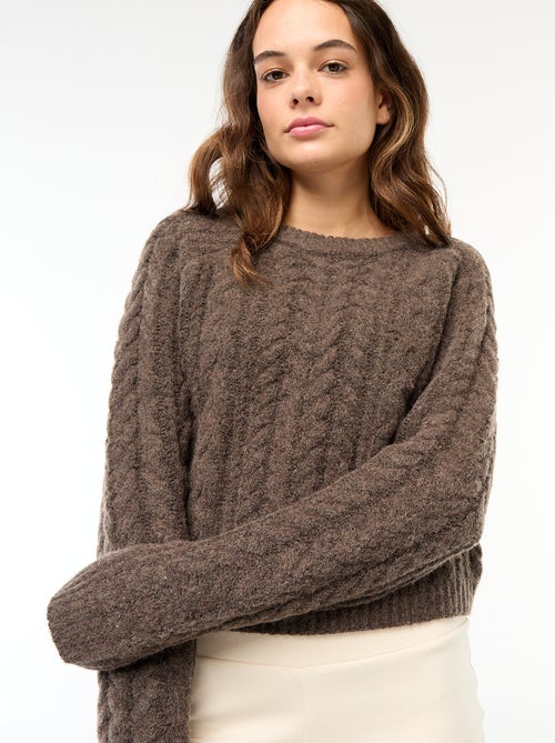 Jersey de punto trenzado - Kiabi