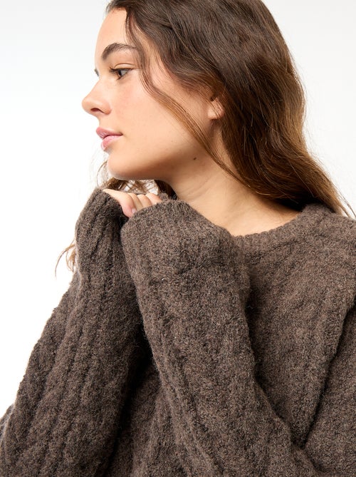 Jersey de punto trenzado - Kiabi