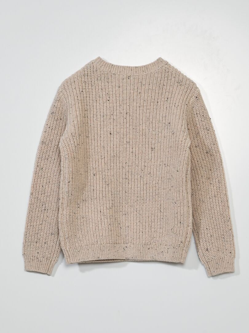 Jersey de Punto Trenzado con Cremallera main image 1