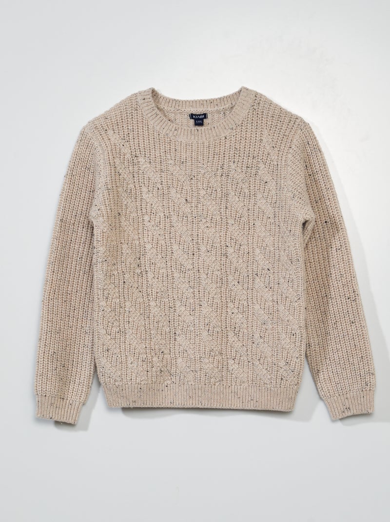 Jersey de punto trenzado ROSA - Kiabi