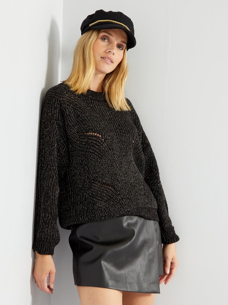 Jersey de punto tricotado 'JDY' negro - Kiabi