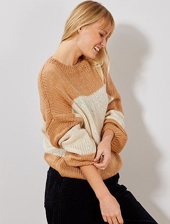 Jersey de punto tricotado 'rayas' - Kiabi