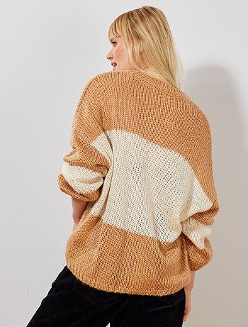 Jersey de punto tricotado 'rayas' - Kiabi