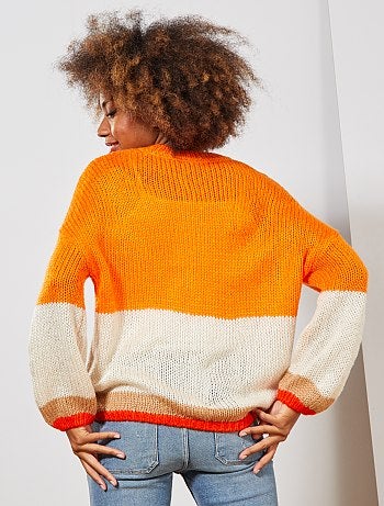 Jersey de punto tricotado 'rayas' - Kiabi