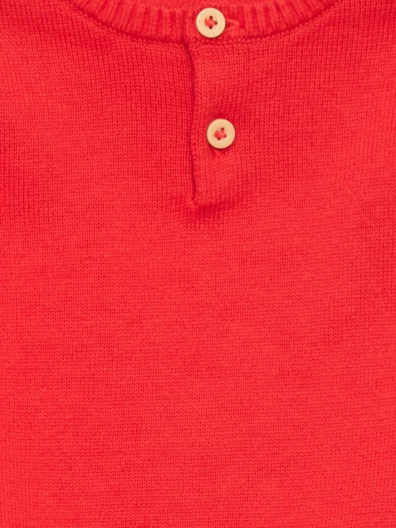 Jersey de punto tricotado ROJO - Kiabi