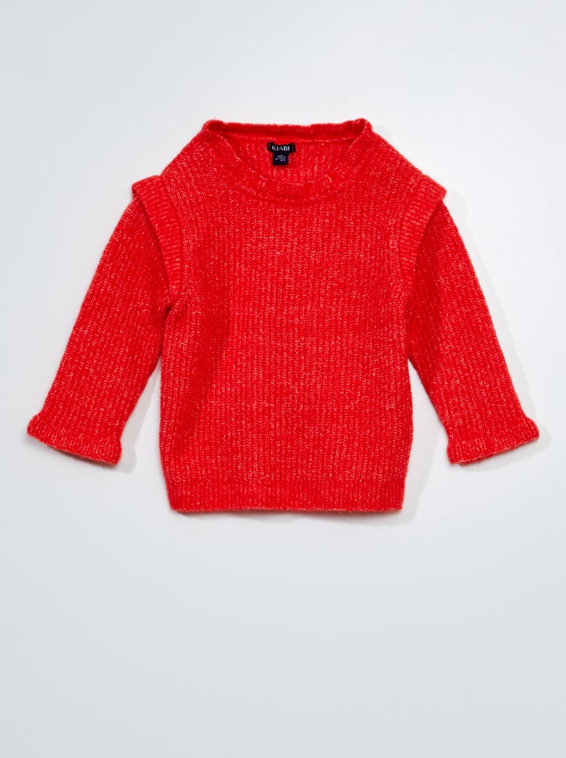 Jersey de punto tricotado ROJO - Kiabi