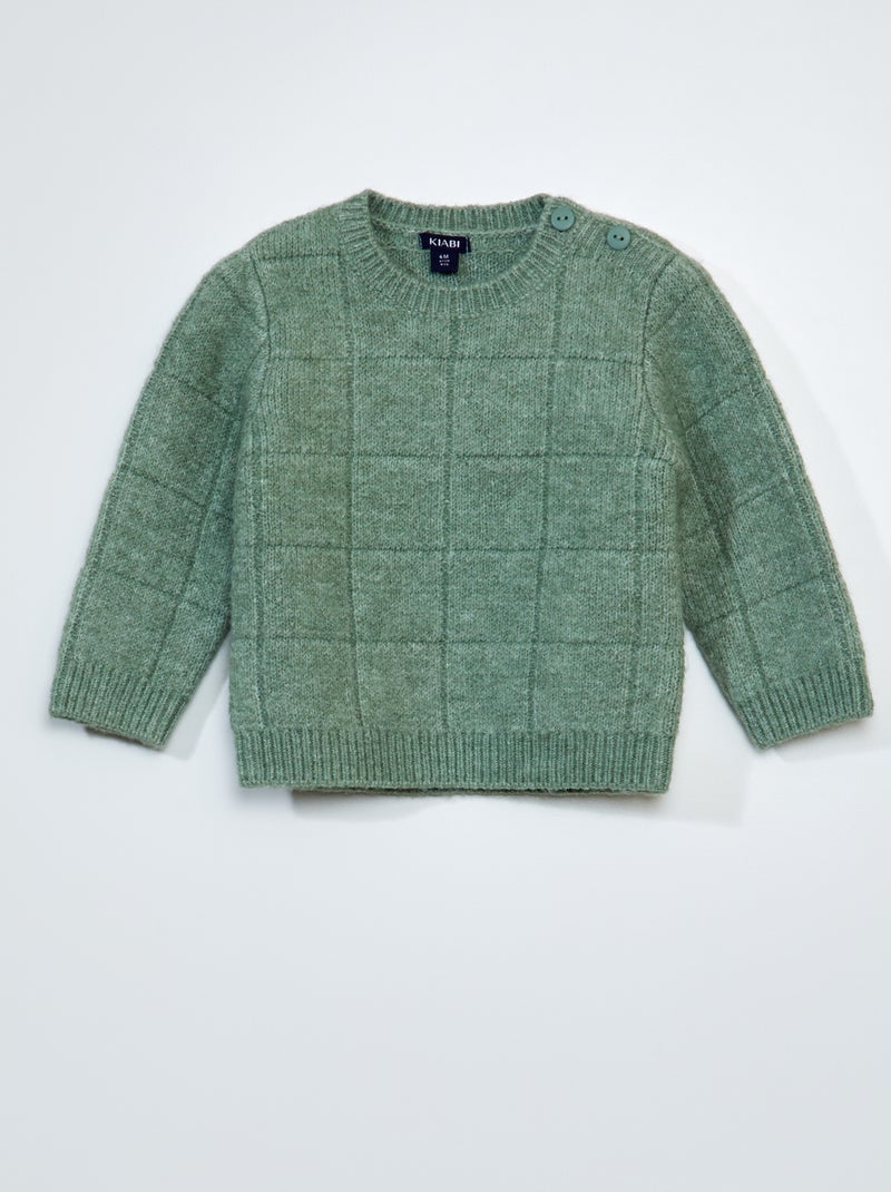 Jersey de punto VERDE - Kiabi