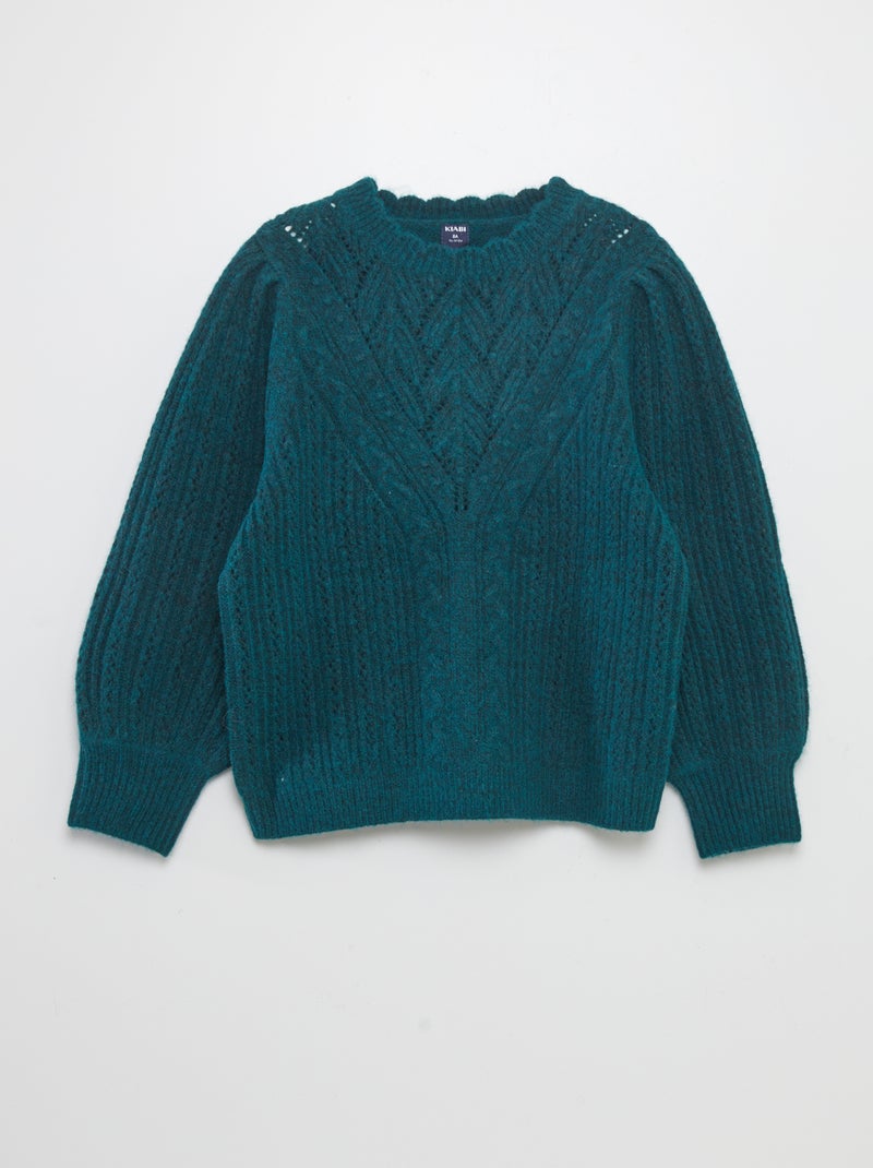 Jersey de punto VERDE - Kiabi