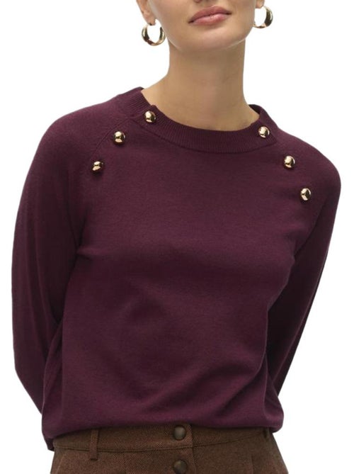 Jersey de Punto Vero Moda con Botones para Mujer - Kiabi