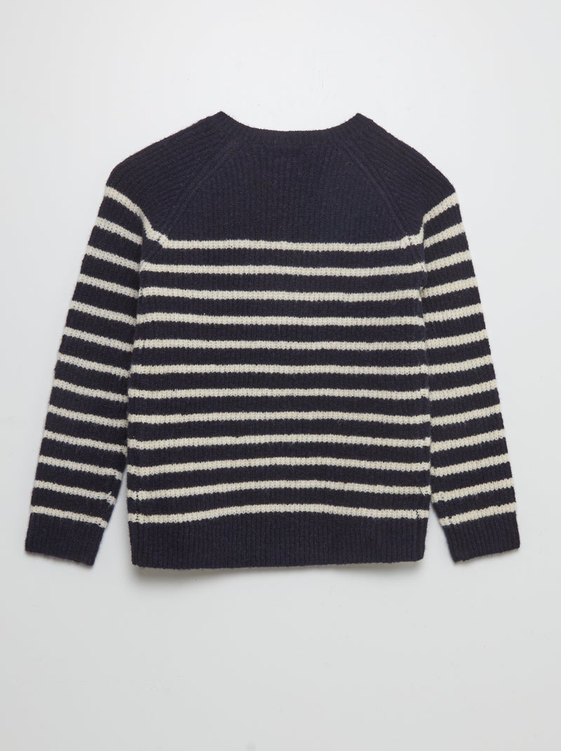 Jersey de rayas  - Fácil de Poner AZUL - Kiabi