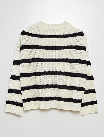 Jersey de rayas de manga larga con cuello redondo 'JDY'