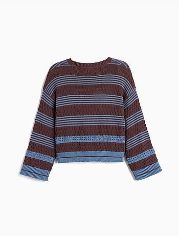 Jersey de rayas de punto, mo fashion