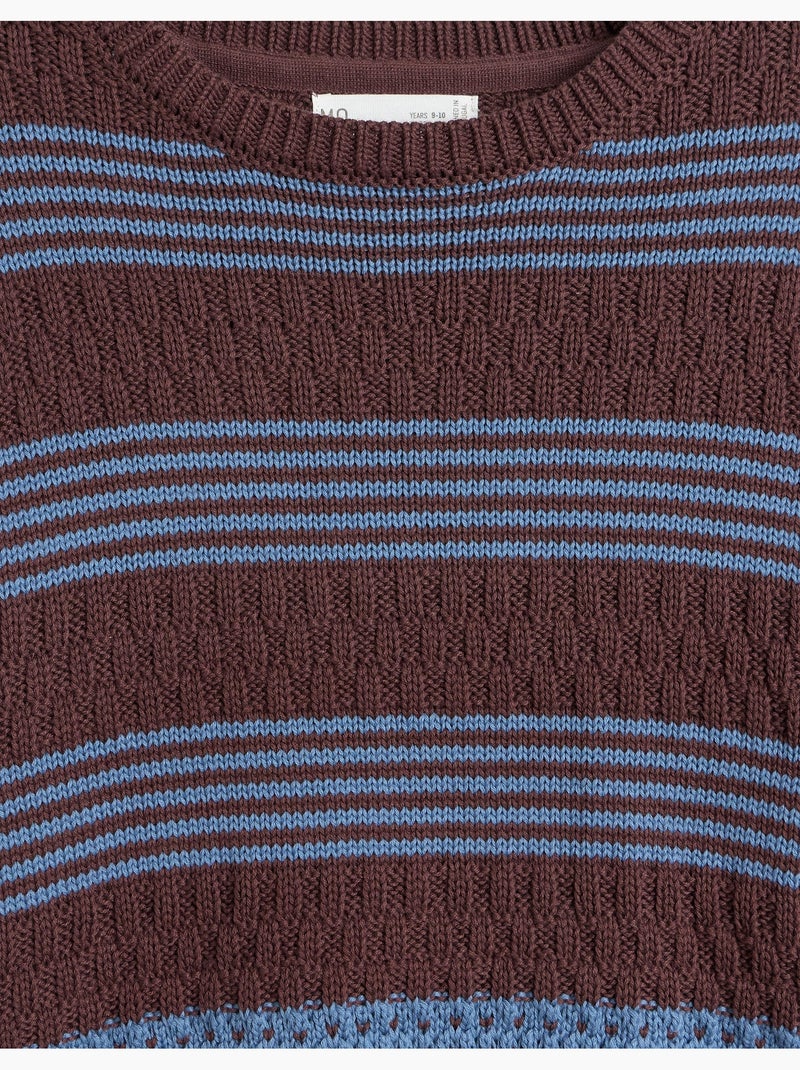 Jersey de rayas de punto, mo fashion Marrón - Kiabi