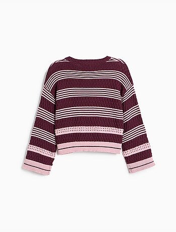 Jersey de rayas de punto, mo fashion