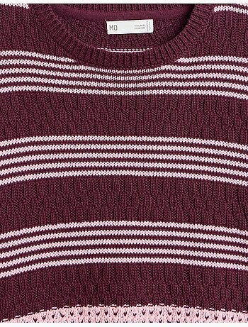 Jersey de rayas de punto, mo fashion