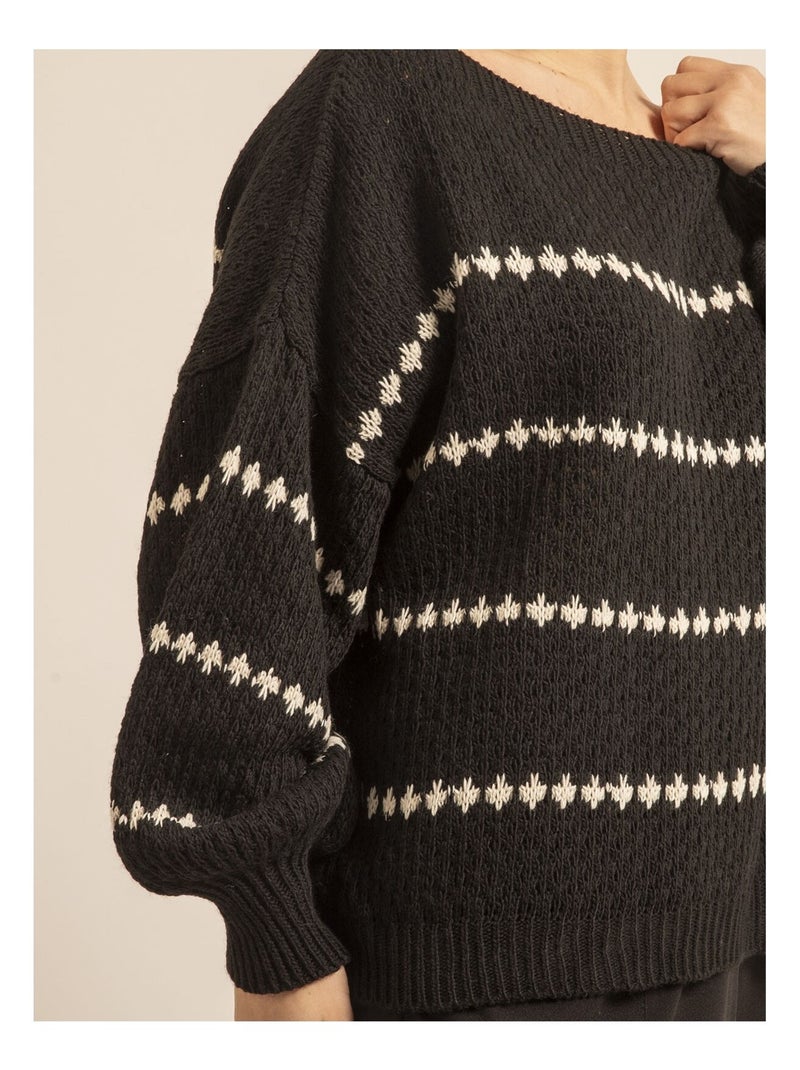 Jersey de rayas KISA Negro - Kiabi
