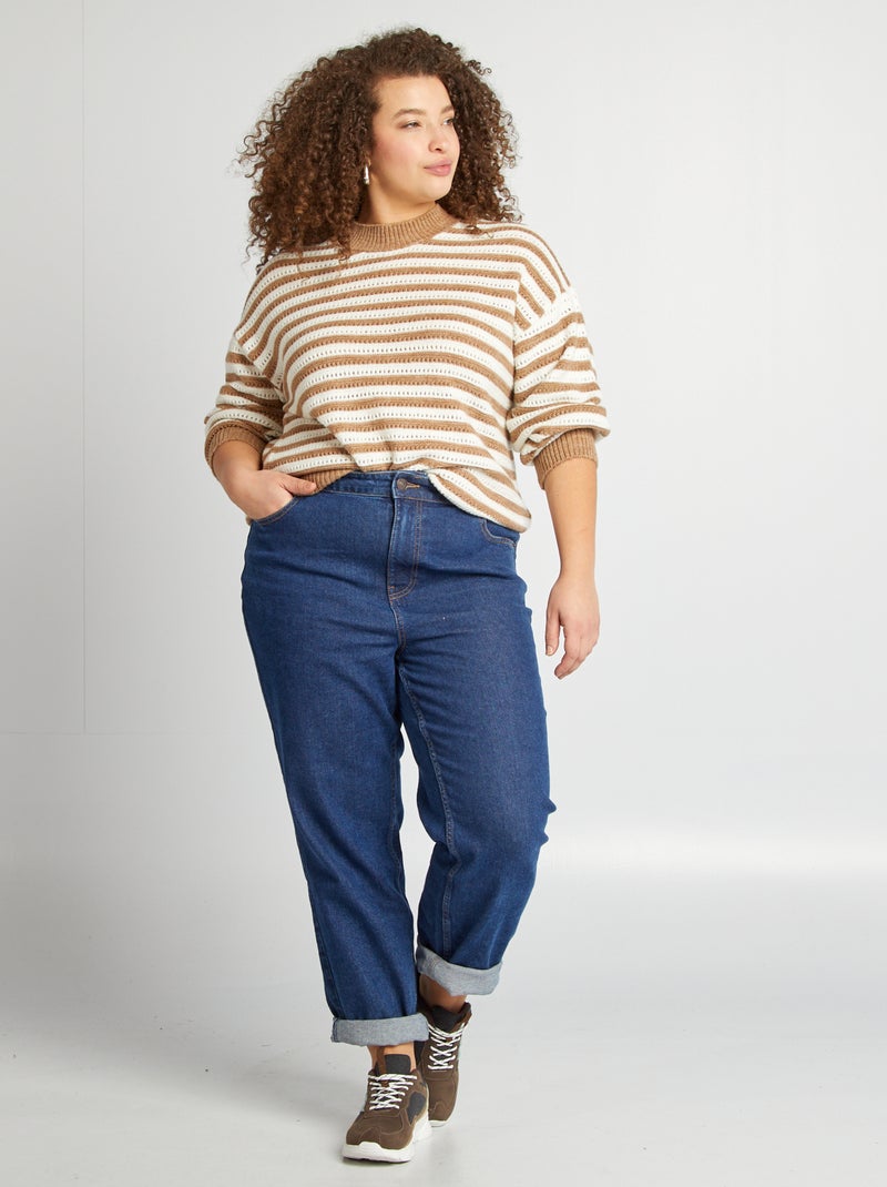 Jersey de rayas MARRON - Kiabi