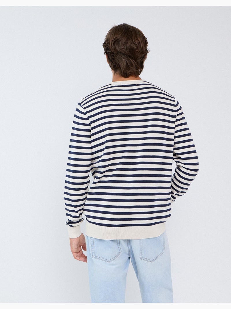 Jersey de rayas, mo fashion Blanco - Kiabi