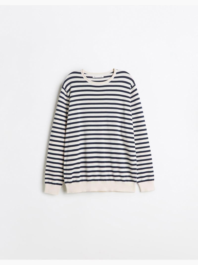 Jersey de rayas, mo fashion Blanco - Kiabi