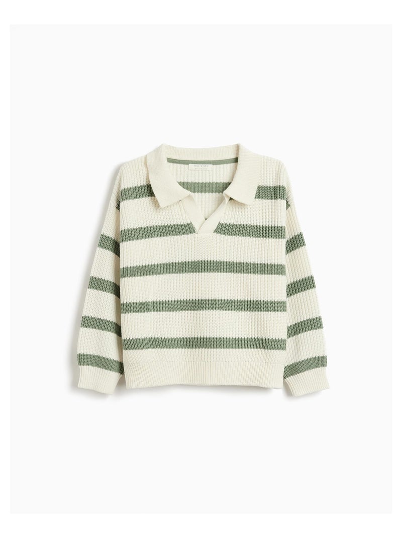 Jersey de rayas, MO Fashion Blanco Verde - Kiabi