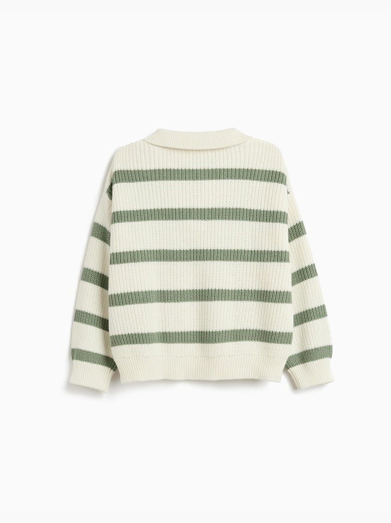 Jersey de rayas, MO Fashion Blanco Verde - Kiabi