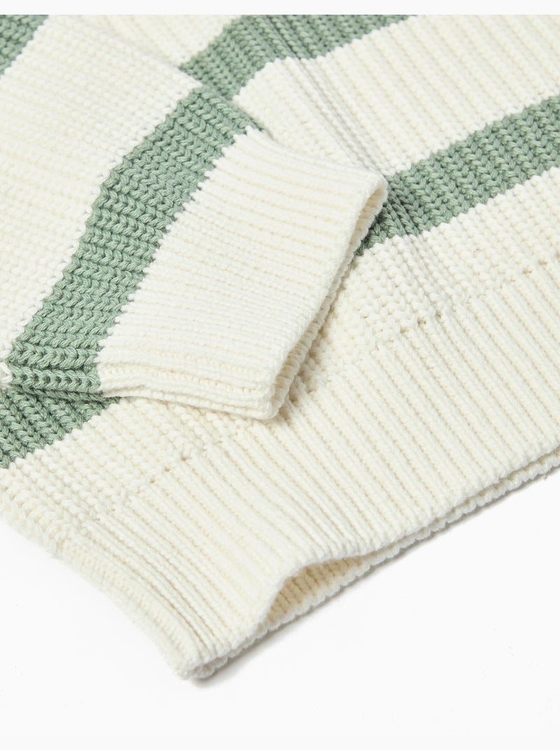 Jersey de rayas, MO Fashion Blanco Verde - Kiabi