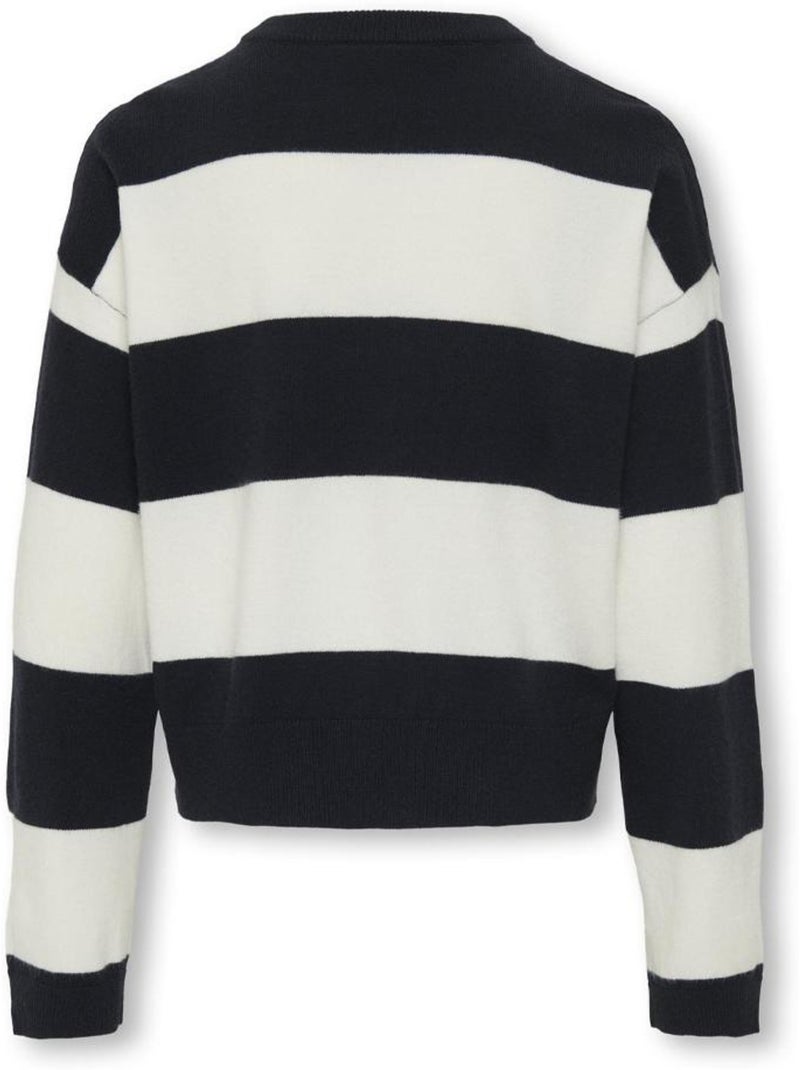 Jersey de Rayas para Niña Kids ONLY Negro - Kiabi