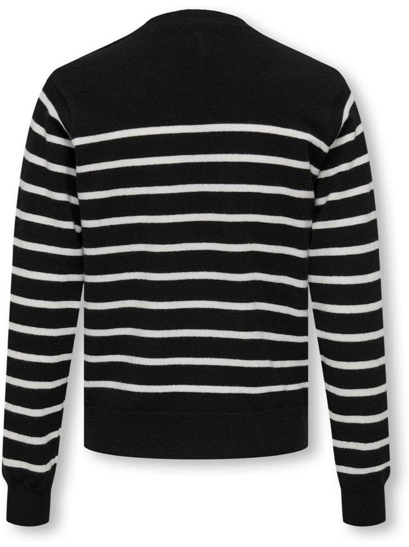 Jersey de rayas para niña Kids ONLY Negro - Kiabi