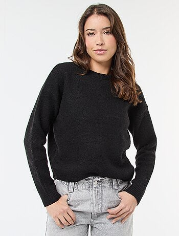 Jersey de tacto suave y cuello redondo