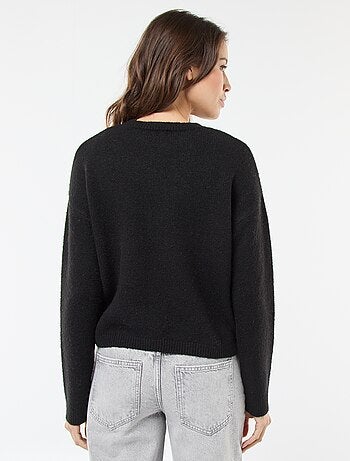 Jersey de tacto suave y cuello redondo