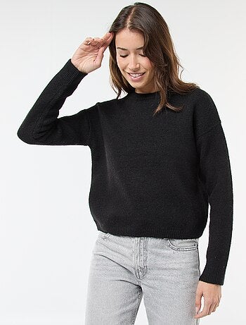 Jersey de tacto suave y cuello redondo