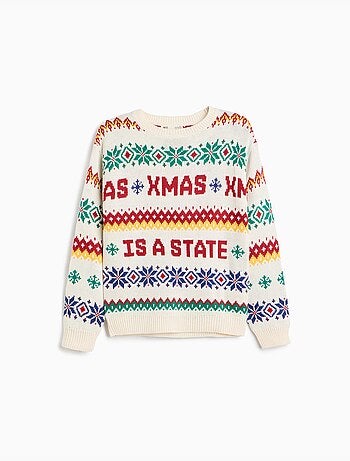 Jersey de tejido navideño, mo fashion