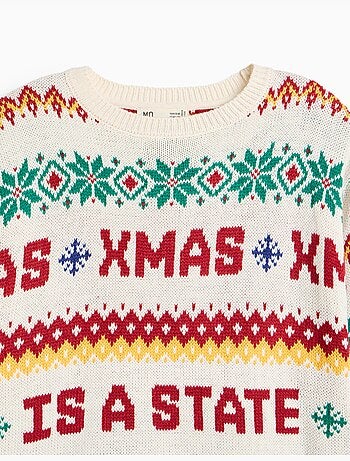 Jersey de tejido navideño, mo fashion