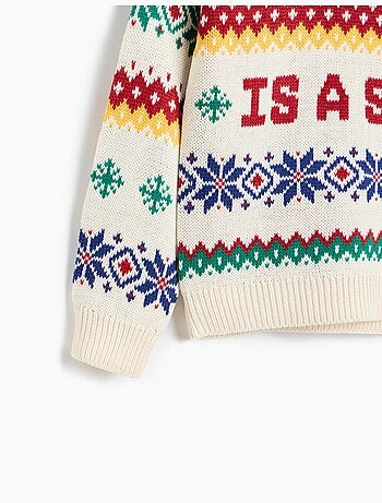 Jersey de tejido navideño, mo fashion