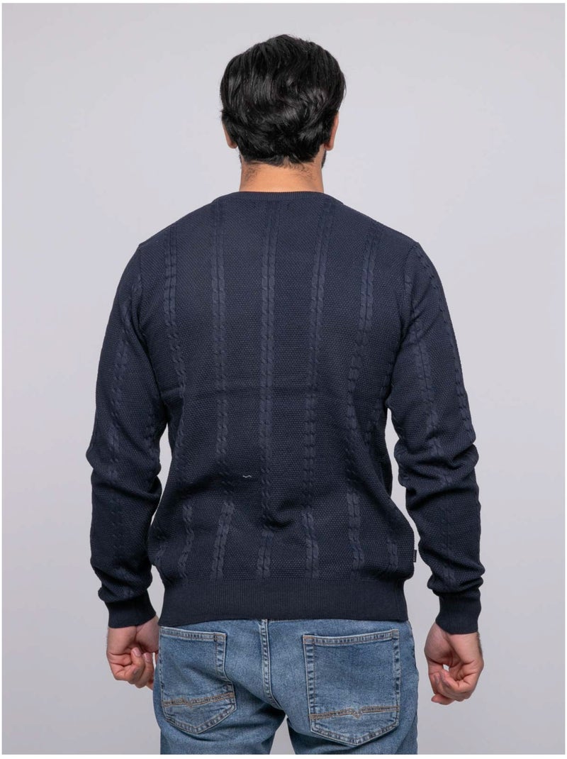 Jersey de trenzas AMOROL Azul marino - Kiabi