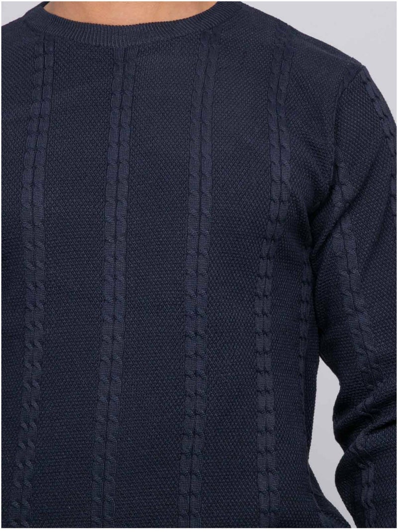 Jersey de trenzas AMOROL Azul marino - Kiabi