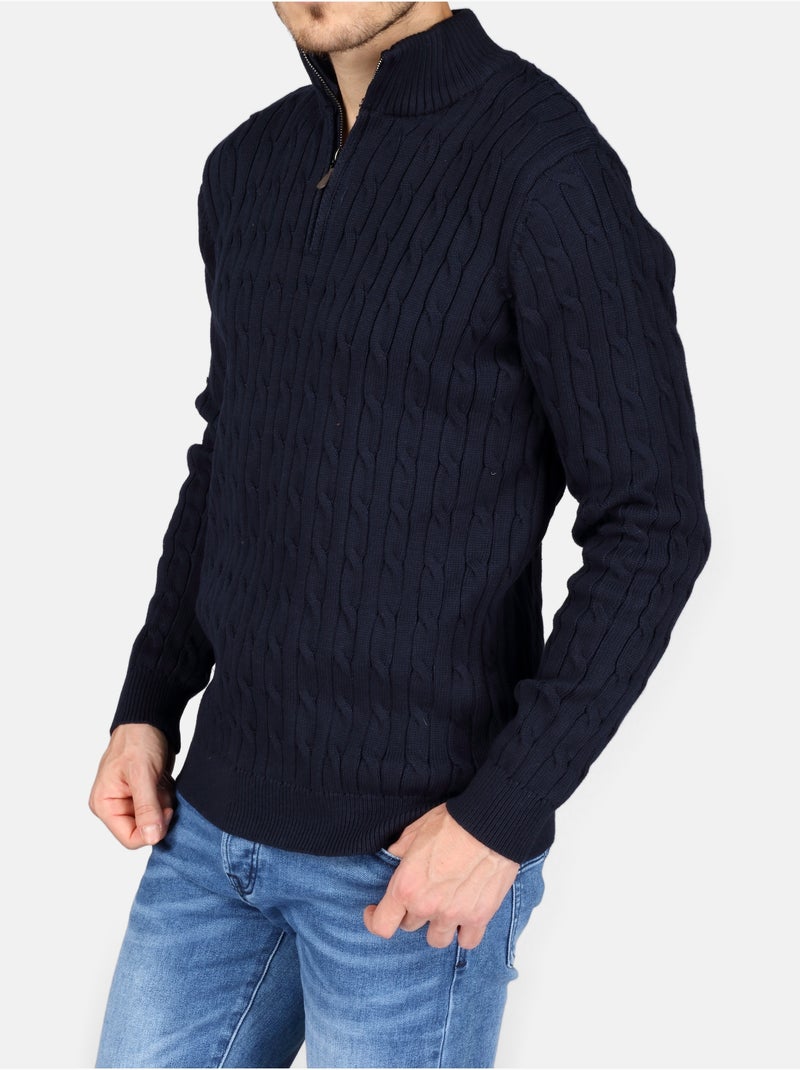 Jersey de vestir con cremallera - Kenzarro Azul - Kiabi