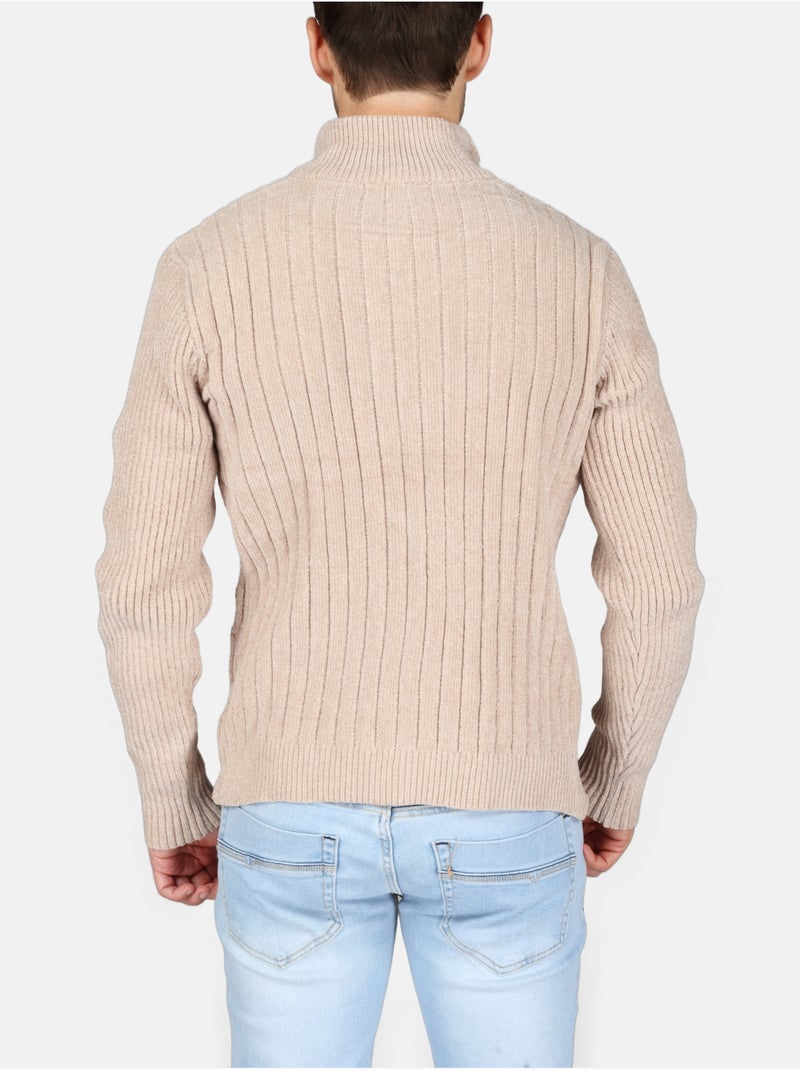 Jersey de vestir con cremallera - Kenzarro Crema - Kiabi